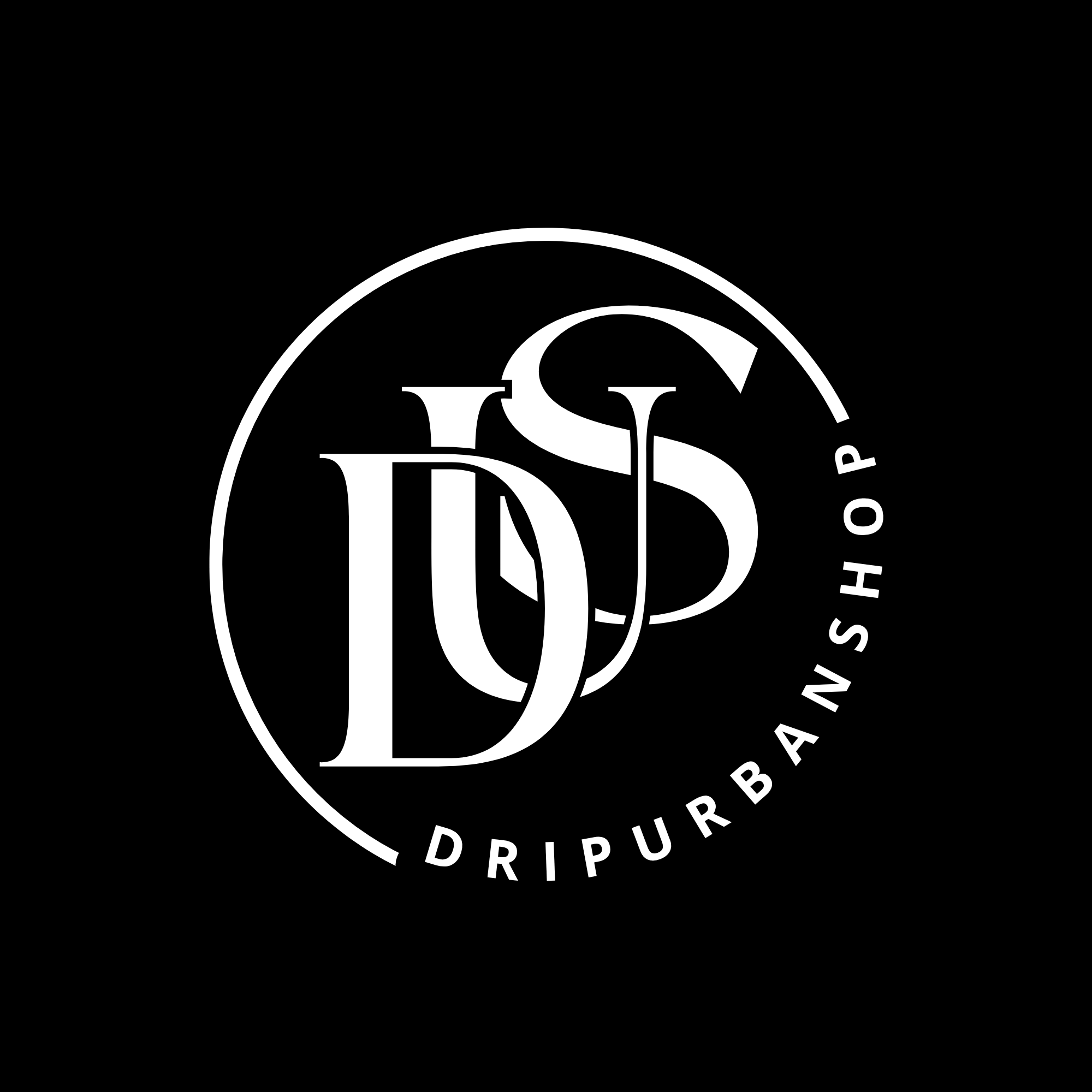 logo de nombre tipográfico elegante blanco y negro