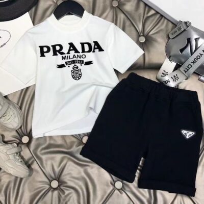 🖤✨ conjunto infantil prada milano: lujo y sofisticación urbana para los más pequeños 🌟👕