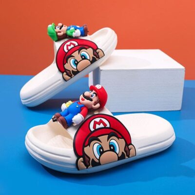 🍄⭐ sandalias / pantuflas infantiles super mario bros: ¡diversión y confort para el verano! 🎮👟