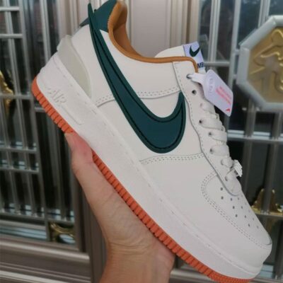 👟🔥 zapatillas nike air force 1 low "white with gradient orange/red swoosh": estilo urbano, exclusividad y máxima tendencia 🍊🔴⚪