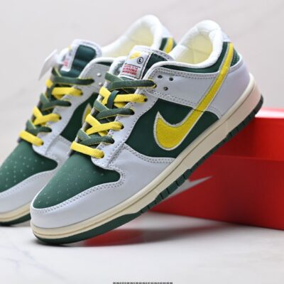 👟💚💛 zapatillas nike dunk low "green, white and yellow": estilo exclusivo y máxima tendencia 🌳✨