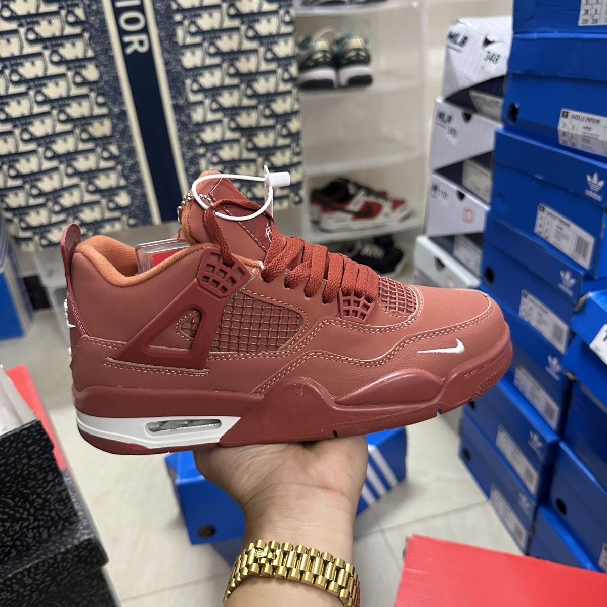 zapatillas nike jordan 4 retro "canyon rust / burdeos": estilo Único de alta gama 🧸✨ zapatillas nike jordan 4 retro "canyon rust / burdeos": estilo Único de alta gama 🧸✨